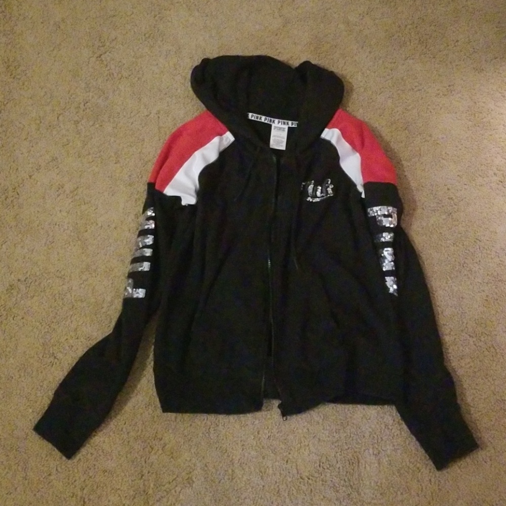 Pink bling hoodie